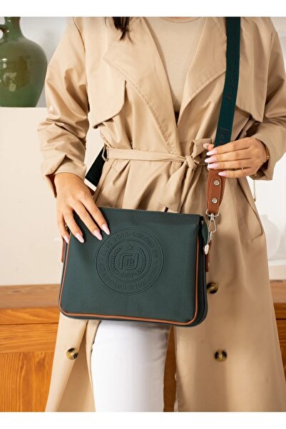 Just Polo حقيبة كتف وحقيبة كروس نسائية مكونة من 6 أقسام TYCET076006