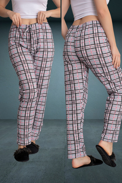 DONEX Thick Raised Fabric Printed Women's Pajama Bottoms