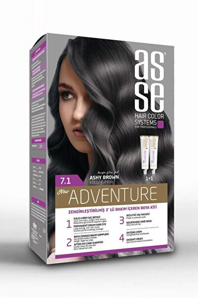 asse Adventure Set Saç Boyası, Kalıcı ve Canlı Renkler, 1+1 ikili Kullanım Se...