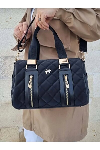 Just Polo حقيبة يد وكتف كبيرة الحجم مبطنة للنساء من بولو موديل TYC 073823