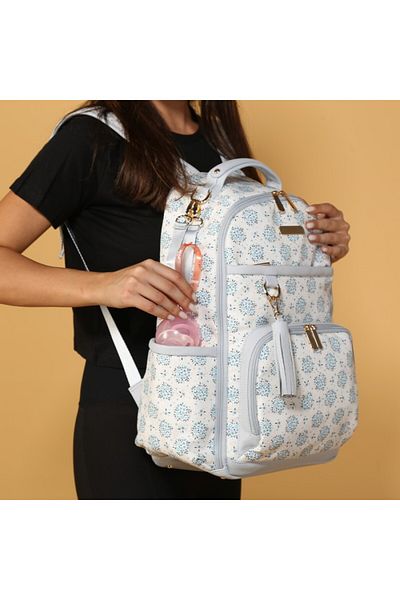MY Collection 7300 Oeste Leather Mother Baby Care Backpack