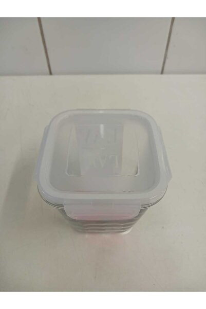 LAV Feyzade Fresco Glass Lock Storage Container Set 6 Pcs White Lids 700Cc (Frs-228)