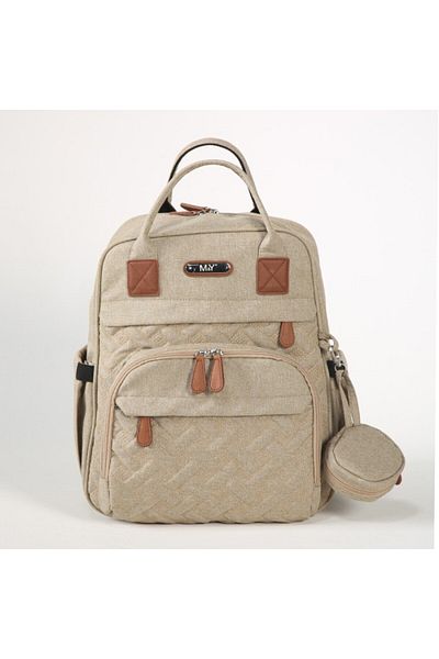 MY Collection 6690 Lucky Linen Mother Baby Care Backpack