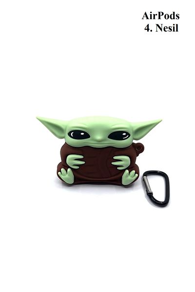 Blackmark 4. Generation Compatible Cute Baby Yoda Patterned Anti-Impact Headphone Protection Case