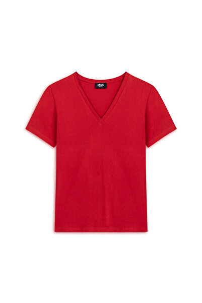 MISS IPEKYOL V-neck basic t-shirt