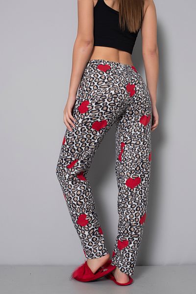 Özlem & Donex Thick Fleece Fabric Elastic Waist Women's Pajama Bottoms
