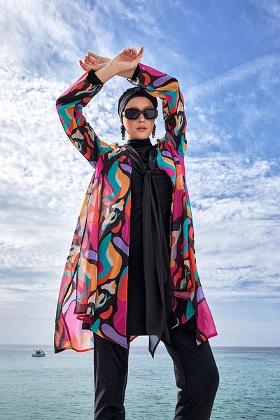 Adasea Yumı Long Sleeve Hijab Swimsuit 1134
