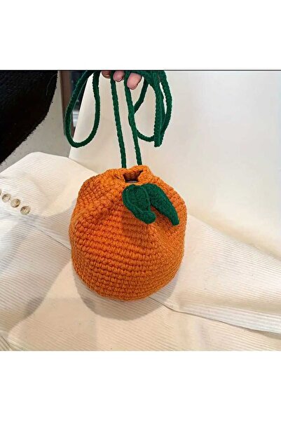 Kadın Girişimciler Atölyesi 3D амігурумі з мотивом цитрусових, ручної роботи, 100% бавовна, модна сумка