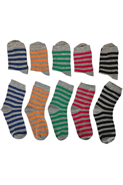 HAYEL Многоцветни 5 чифта чорапи до глезена за момичета и момчета, изработени...