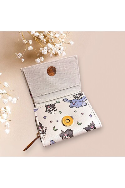 patriko tekstil Girl's Multi-Sectionered Paper Coin Card Holder Popular Character Wallet