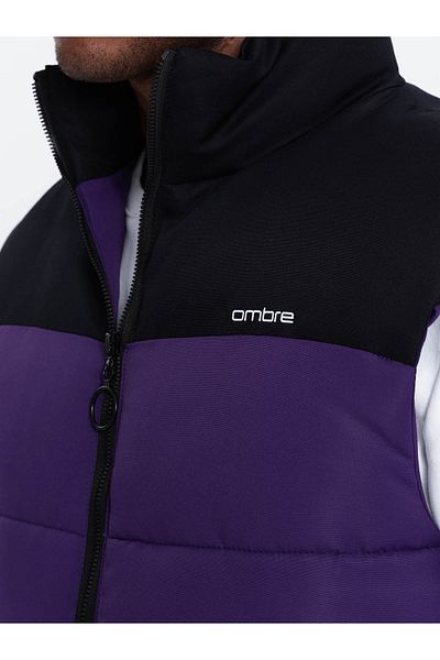OMBRE Herren Steppweste V59 - marine L/XL