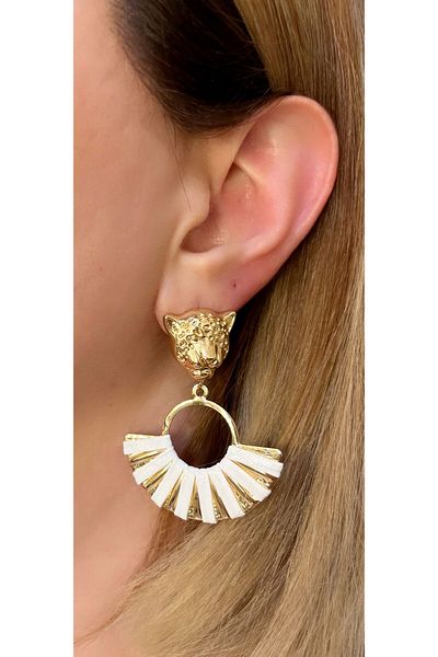 Store أقراط مزينة بحُلي