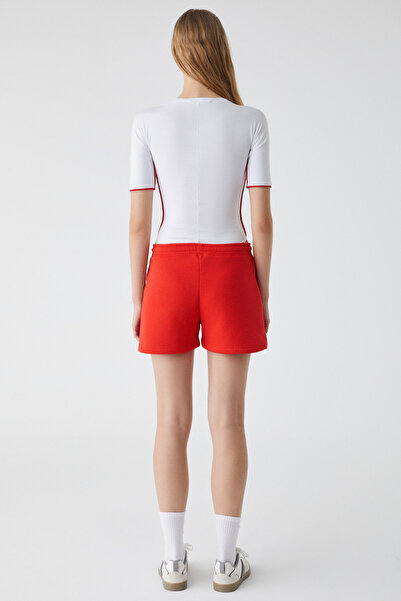 GRIMELANGE PUNO Kadın Relaxed 3 İplik Kırmızı Şort