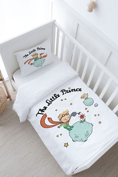 Tuğba Kuğu Pure Baby Series - Little Prince Baby Duvet Cover Set (100X150)