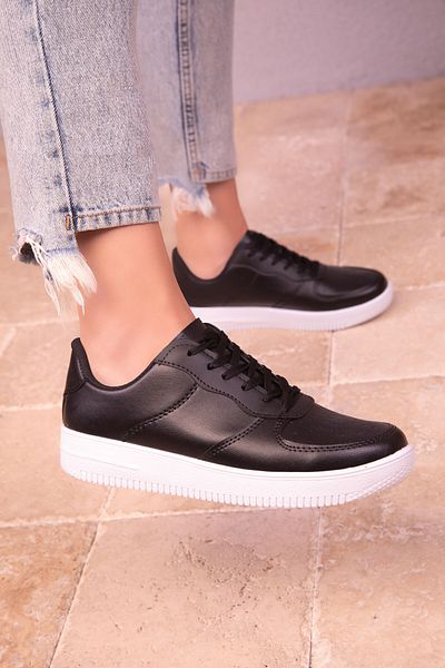 Soho-Men Black Matte-White Unisex Sneaker 14361
