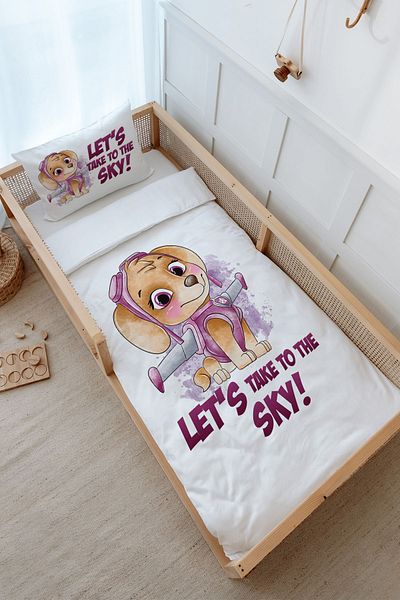 Tuğba Kuğu Montessori Bedding Set - Colorful Cartoon Dogs Series (100X200) - Skye
