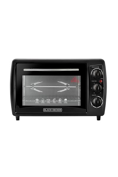 Black&Decker 1380W Double Glass Toaster Oven Black 19 Liter