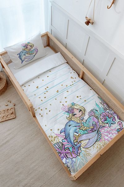 Tuğba Kuğu Montessori Iconic Series - Shiny Mermaid Duvet Cover Set (100X200)