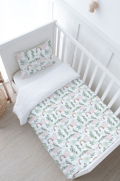Tuğba Kuğu Baby Size Duvet Cover Set (100X150) - Iconic Series - Cotton Candy Clouds