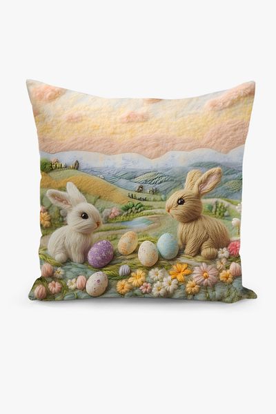 Filamente Double Sided Digital Printed 4-Piece Throw Pillow Cover Set