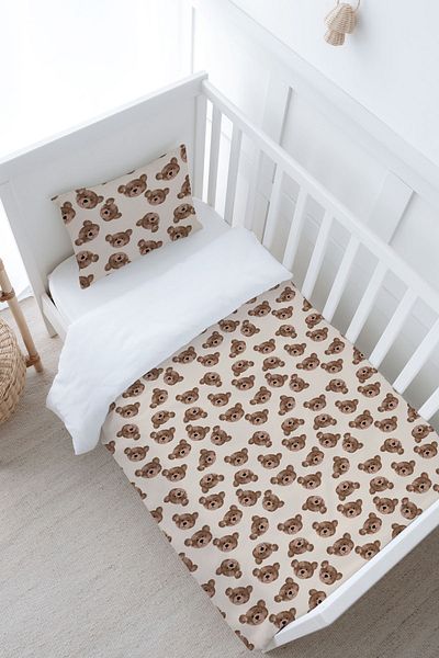 Tuğba Kuğu Baby Size Duvet Cover Set (100X150) - Iconic Series - Tiny Bear