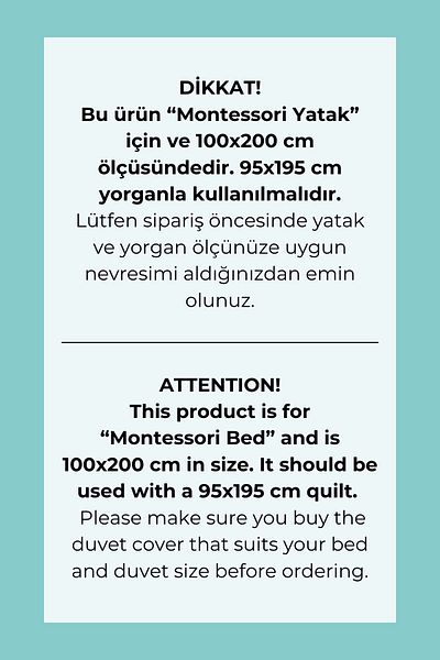 Tuğba Kuğu Montessori Iconic Series - Shiny Mermaid Duvet Cover Set (100X200)