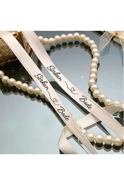 Lion Baskı ve Organizasyon İncili Söz Nişan Kurdelesi 1 Metre Beyaz