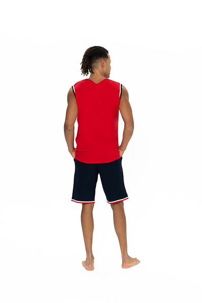 U.S. Polo Assn. Men'S, Licensed, Uspa, 100% Cotton, (Red), Shorts Set