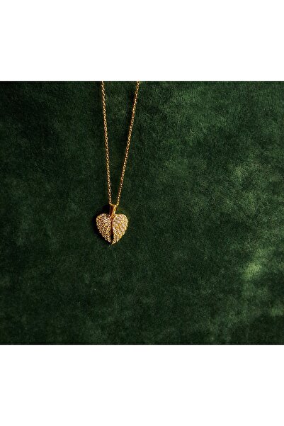 Loyal MELEK KANATLI İÇİNE İSİM YAZDIRILABİLİR ZİRKON TAŞLI GOLD RENGİ KADIN ÇELİK KOLYE