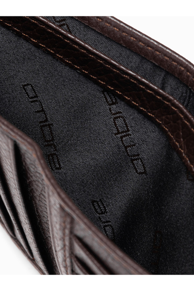 OMBRE Herren Leder Geldbörse - braun A608