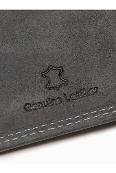 OMBRE Pánská kožená peněženka - černá A417