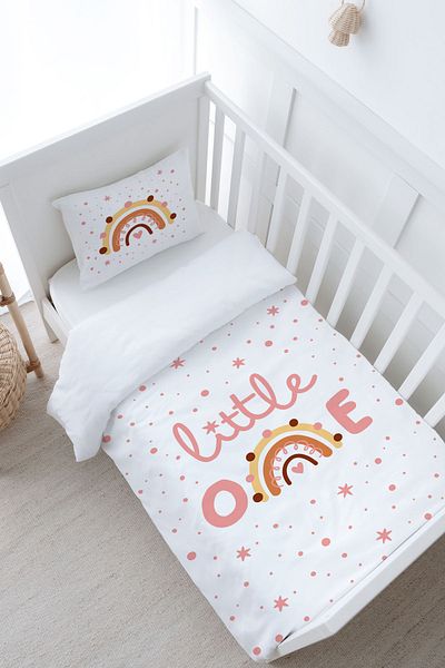Tuğba Kuğu Baby Size Duvet Cover Set (100X150) - Iconic Series - Little One