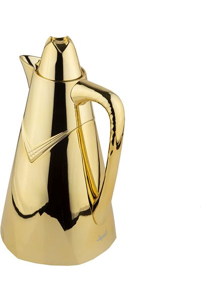 ALSAIF Ghinaa 2-pieces Coffee And Tea Vacuum Flask Set, Size:0,75/1,0 Liter,colour:gold