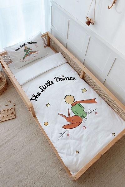 Tuğba Kuğu Pure Baby Montessori Duvet Cover Set - 100X200 Fox and Little Prince