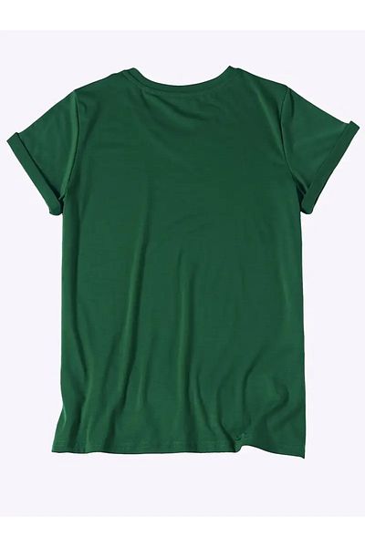 Deocept Oversize V-Neck Women's T-shirt - Printed and Loose