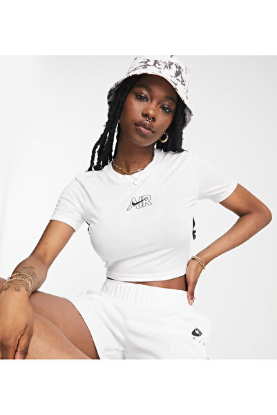 Nike Sportswear Air Crop Kadın Beyaz T-Shirt stilim spor