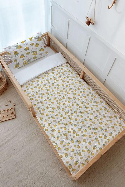 Tuğba Kuğu Montessori Duvet Cover Set (100X200) - Iconic Series - Lemon