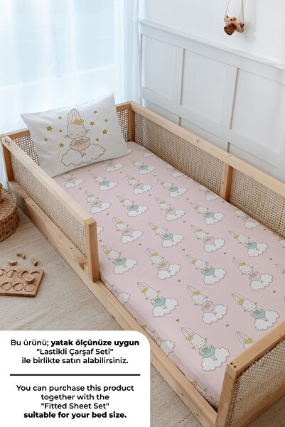 Tuğba Kuğu Montessori Nevresim Takımı (100x200) - For Baby Serisi - Balerin Tavşan