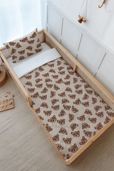 Tuğba Kuğu Montessori Duvet Cover Set (100X200) - Iconic Series - Tiny Bear