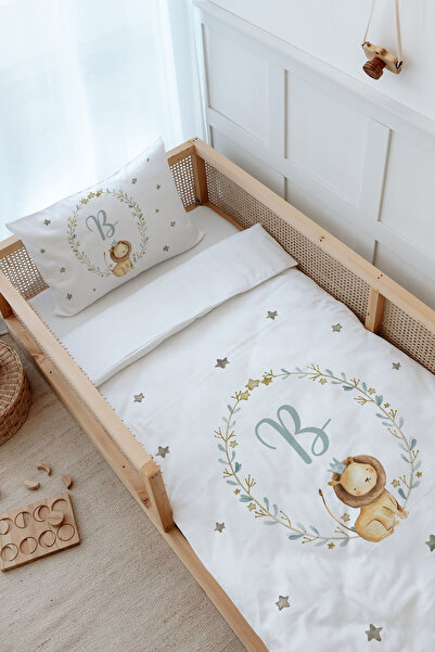 Tuğba Kuğu Montessori Nevresim Takımı (100x200) - Little Lion Series - B Harfi