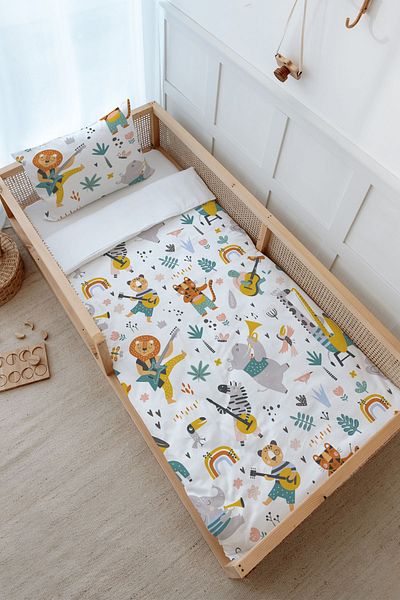 Tuğba Kuğu Montessori Duvet Cover Set (100X200) - Iconic Series - Animal Music Group