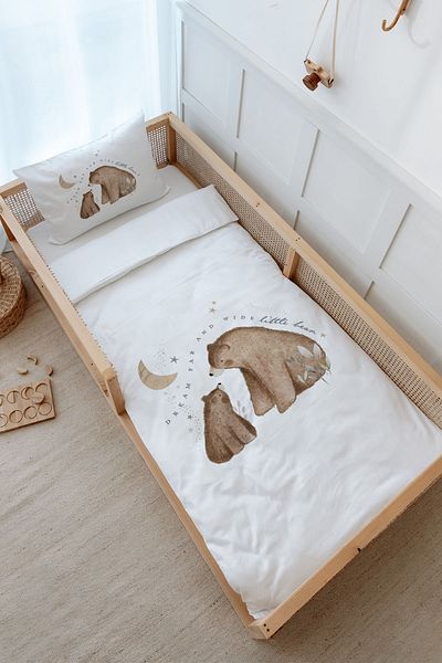 Tuğba Kuğu Montessori Duvet Cover Set (100X200) - Royal Series - Baby Bear
