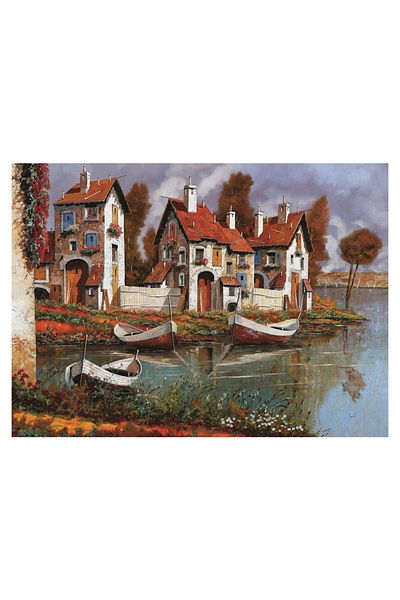 Art Puzzle 1000 Pieces Cerchio - Italy Houses