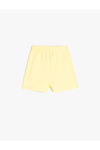 Koton Beli Lastikli Pamuk Karışımlı Basic Şort