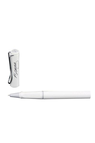 Lamy Sparkling White Safari Roller Pen with Atatürk Signature - 319ba