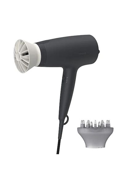 Philips Uscator de par Philips BHD302/30, 1600W, Thermo Protect, 3 setari de viteza/temperatura, Negru