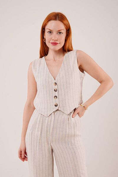 LOKADI Women's Vest Pants 2 Piece Set