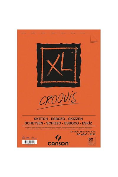 Canson Croquis Xl Top Spiral A3 29.7x42 90 Gr Sketchbook