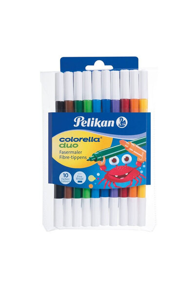 Pelikan Colorella Duo Çift Renkli Keçeli Kalem 10 Lu 973172
