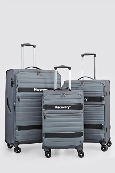 Discovery DSC 720 Kumaş 3 Lü Valiz Seti